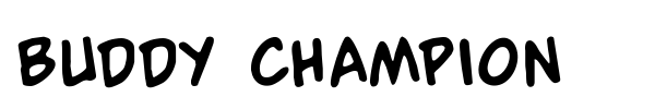 Buddy Champion font