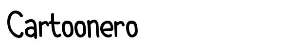 Cartoonero font