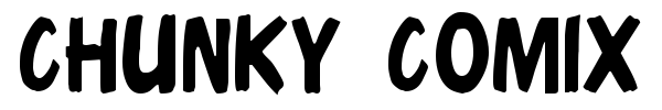 Chunky Comix font preview