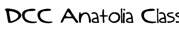 DCC Anatolia Classic font