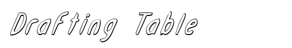 Drafting Table font preview