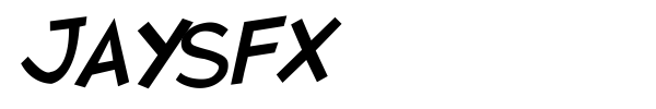 JaysFX font