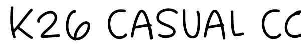 K26 Casual Comics font