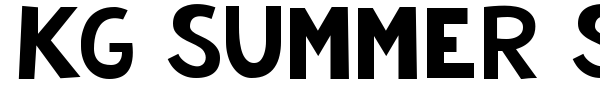KG Summer Storm font