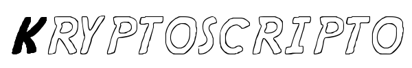 Kryptoscripto font