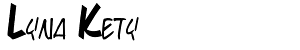 Lyna Kety font