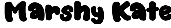 Marshy Kate font