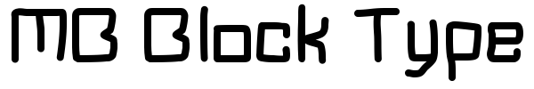 MB Block Type font