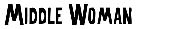Middle Woman font