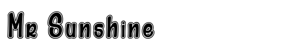 Mr Sunshine font