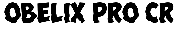 Obelix Pro Cry font preview