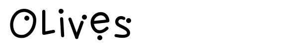 Olives font