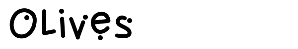 Olives font preview