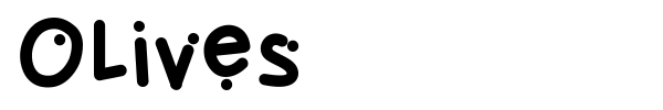 Olives font preview
