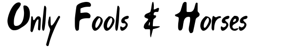 Only Fools & Horses font