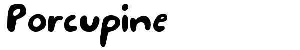Porcupine font preview