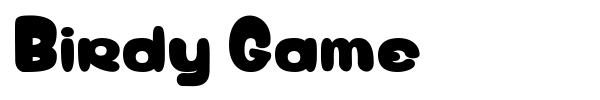 Birdy Game font