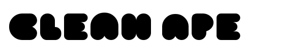 Clean Ape font
