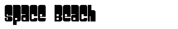 Space Beach font