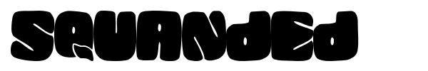 Squanded font preview