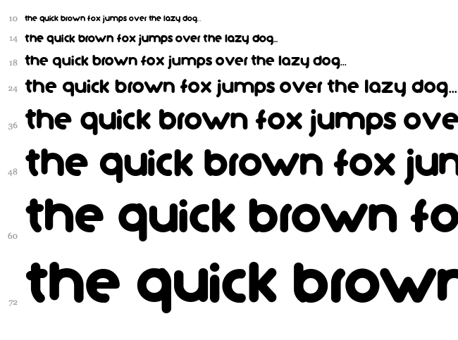 Tutano.cc font waterfall