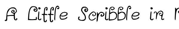 A Little Scribble in My Book font