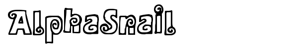 AlphaSnail font