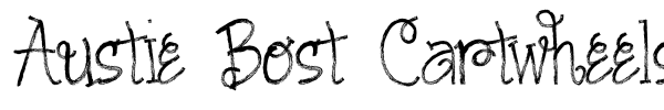 Austie Bost Cartwheels font