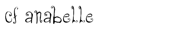 CF Anabelle font