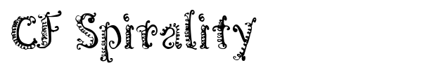 CF Spirality font