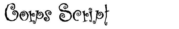 Corps Script font