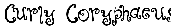 Curly Coryphaeus font preview