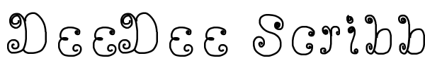 DeeDee Scribble font