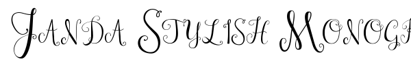 Janda Stylish Monogram font