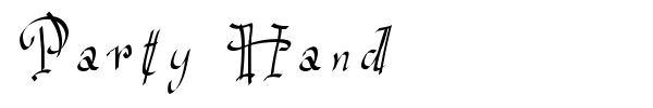 Party Hand font