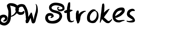 PW Strokes font