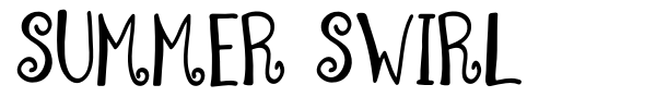Summer Swirl font