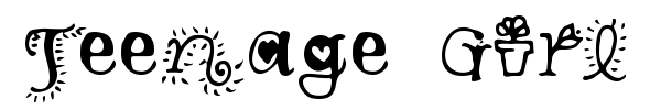 Teenage Girl font