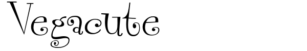 Vegacute font