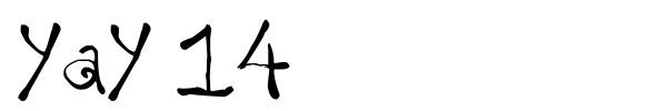 yay 14 font