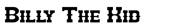 Billy The Kid font