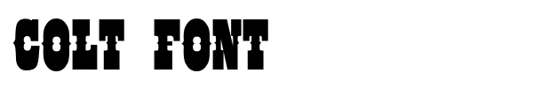 Colt Font font
