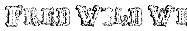 Fred Wild West font preview