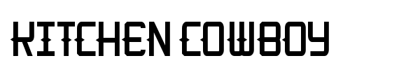 Kitchen Cowboy font preview