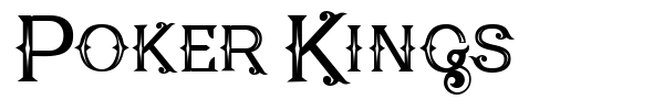 Poker Kings font