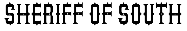 Sheriff of South St font