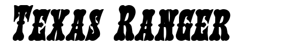 Texas Ranger font preview