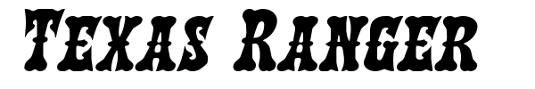 Texas Ranger font preview