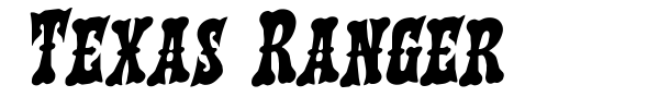 Texas Ranger font preview