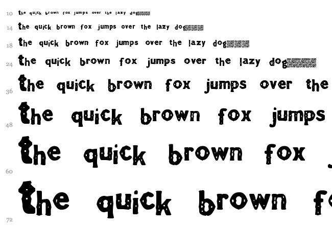 Theater Event font waterfall